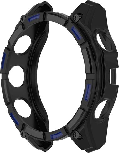 Compatible with Garmin Fenix 8 Solar 51mm Case Cover, Soft Anti-Drop PC Watch Case Cover Replacement Protective Cases for Garmin Fenix 8 Solar 51mm Watch (Black) in Kuwait