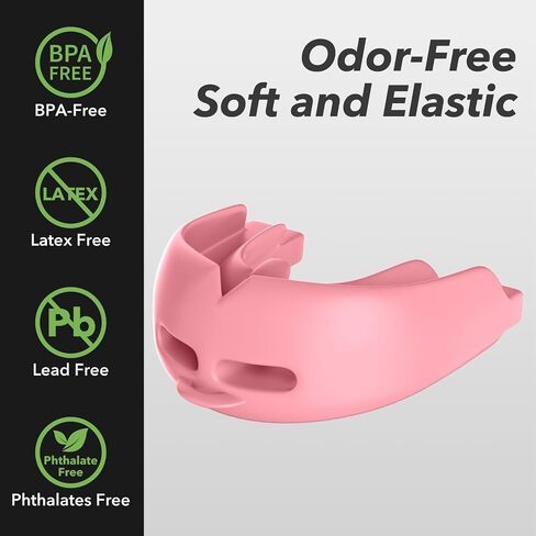 Mouth Guard Sports Youth Adult, Mouthguard for Braces Sparring Mouth Guard,Double Braces, Soft, No Boiling Required, Football, Taekwondo, Jujitsu and Karate. in Saudi Arabia