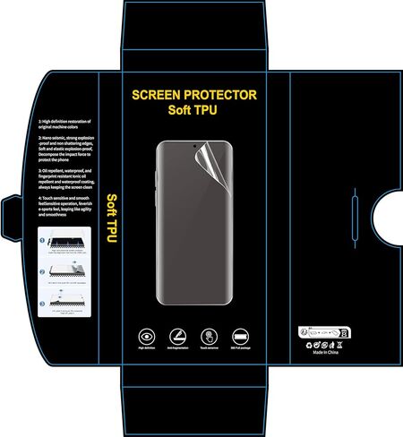 عبوتان ثلاثي الأبعاد متوافقان مع واقي شاشة Moto Edge (2024)/2023، تغطية كاملة ثلاثية الأبعاد لطبقة من الزجاج المقوى 9H، مقاوم للخدش عالي الدقة، خالٍ من الفقاعات لواقي شاشة Motorola Moto Edge 2024 in Kuwait