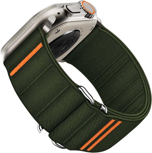 Suitisbest Sport Bands Compatible with Apple Watch Ultra Band 49mm 46mm 45mm 44mm 42mm 38mm 40mm 41mm Men Women, Stretchy Nylon Sport Loop Strap with S-Hook for iWatch Series 10 Ultra SE 9 8 7 6 5 4 3 in Saudi Arabia