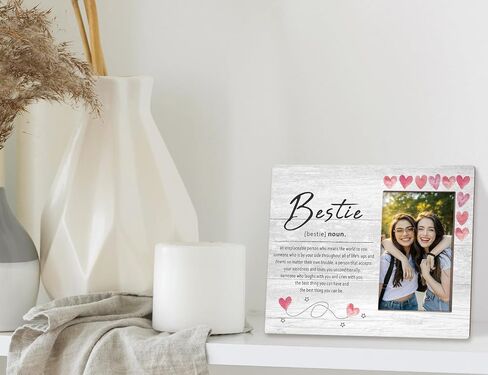 إطار صورة Orchroma Soul Sister for Life - هدايا عيد ميلاد لأفضل صديق Bestie Bff، هدايا أخت من الأخت، هدايا أخت الروح للنساء أفضل الأصدقاء إطار الصورة 8x10 بوصة in Saudi Arabia