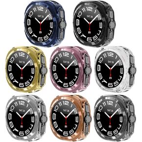 [8 Pack] Compatible with Galaxy Watch Ultra 47mm Bumper Case Soft TPU Protective Case for Samsung Galaxy Watch Ultra 47mm (8-Colors)
