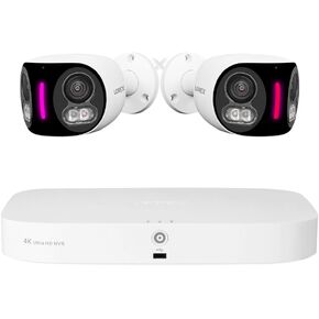 Lorex Fusion 4K 8MP 16 Camera Capable (8 Wired & 8 Wi-Fi) 2TB NVR System w/ 2 IP Dual Lens Cameras-Smart Security Lighting, Motion Detection, 180° Panoramic View, Color Night Vision, 2-Way Talk,IP67