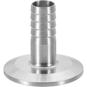 PATIKIL 3in Tri Clamps to 3in Hose Barbed Adapter, 1pcs Sanitary Tri Clamps Hose Barb Fitting 304 Stainless Steel Pipe for Brewery Winery Food Processing Equipment