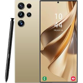 S24U Unlocked Phone,Android 14.0 Cell Phones,8+256GB Smartphone,Support Dual SIM Dual Standby Face Recognition 6800mAh Ultra Long Life Battery.(Grey)