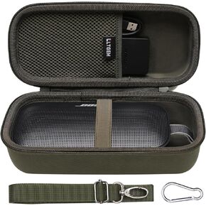 حافظة صلبة LTGEM متوافقة مع سماعات Bose New SoundLink Flex الجيل الثاني/Bose SoundLink Flex المحمولة بتقنية البلوتوث، حافظة زرقاء