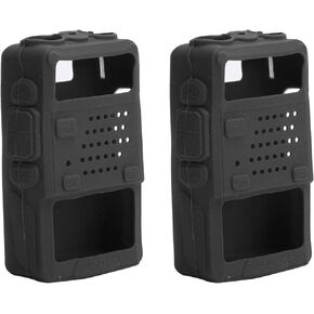 غطاء Tgoon Walky Talky، غطاء واقٍ من السيليكون عالي الجودة لجهاز Walkie Talkie لمكاتب الأمن وأجهزة الراديو طويلة المدى مع حافظة ناعمة من الجل لـ Baofeng Uv؟ 5r (أسود)