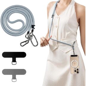 Phone lanyard, adjustable strap for iPhone 16, Samsung, Google, universal cell phone lanyard, vary color