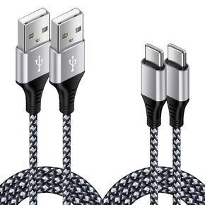 Samsung USB C Power Cord Charger Phone C Type Android USB Cable Data Transfer & Fast Charging 2Pack for Galaxy A14 A54 Samsung S23 S22 S21 S10 S9 A11 A13 A12 A53 A04S A03S Pixel Google 7 6 Pro