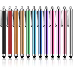 Stylus Pen for Touchscreen, High Sensitivity Capacitive Stylus Pen for iPhone/iPad/Android/Samsung/Computer/Tablets, AmberVec Universal Stylists Pens for Touch Screens Devices with Clip, 12 Pack