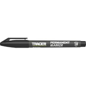 Tracer Fine-Point Permanent Construction Marker (1-2mm Bullet Point General-Purpose Marker with quick-drying ink) – Black