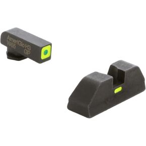 AMERIGLO Cap Night Sight Set Square Outline Front, Non tritium Rear - Compatible with Glock Gen 1-4 9mm/.40/.380, Gen 5 10mm/.45