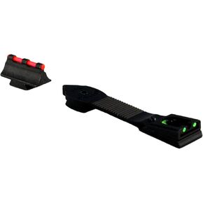 Williams Green Rear/Red Front Sight Set Fits All Standard 3/8" Dovetails (60217), Black, One Size