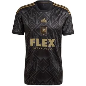 adidas LAFC Men's Authentic Home Jersey (Small) Black, Gold