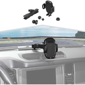 Phone Holder Center Console Phone Cradles Cell Phone Mount Interior Accessories Compatible with Ford Bronco 2021-2024