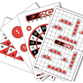 Paper Targets for Shooting Practice by EZ2C | Gun and Rifle Game Targets Paper | Targets for Shooting Games | Target Shooting Range Accessories | Firearms Targets | 11" x 17" (40 Pack)
