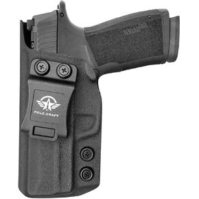 POLE.CRAFT P365 X Macro Holster, IWB Kydex Holster Fits: Sig Sauer P365 X Macro Pistol￨Inside Waistband Concealed Carry Sig P365 XMacro Holster￨Adj. Cant Retention￨Cover Mag-Button￨No Wear￨No Jitter