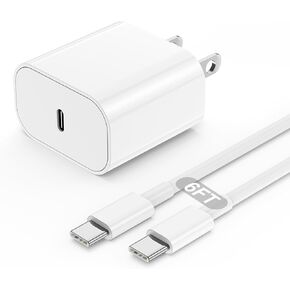 iPhone USB C Charger Block, 20W PD Type C Fast Charging Power Adapter Cube Brick Box, iPhone Wall Charger Plug for Apple iPhone 16 Pro Max/16 Plus/15/14 Pro/14 Plus/13 Pro/13/12 Mini/11,XR/X/for iPad