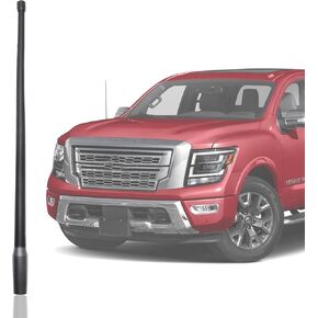 Anina 13 Inch Antenna Mast for Nissan Frontier(1998-2021) Titan(2004-2022) Aerial Antenna for FM/AM Radio Signal Reception Car Wash Proof - Durable Flexible Rubber