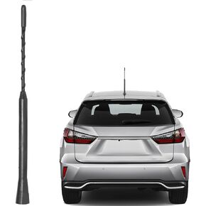 Anina 9 Inch Car Radio Antenna Mast for Select Toyota RAV4 Corolla Highlander Lexus IS300 RX350 1995-2019 AM FM Vehicle Radio Spiral Aerial