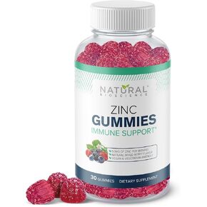 Zinc Gummies 50mg - High Potency Immune Support, Skin Health, Antioxidant, Daily Zinc Supplement for Adults, Vegan, Gluten-Free, Non-GMO, Chewable Zinc Citrate Gummies, 60 Gummies