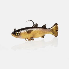 طعم صيد السمك Savage Gear Pulse Tail Mullet RTF، 1 1/3 أونصة، فضي، ملامح وحركة واقعية، بناء متين، خطاف صيد عالي التحمل، خشخشة مدمجة