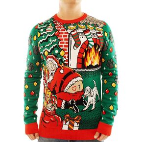 Ugly Christmas Party Knitted Ugly Christmas Sweater for Men and Women - Reindeer & Animals