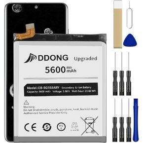 for Samsung Galaxy S20 Ultra Battery Replacement, Upgraded 5600mAh High Capacity Battery EB-BG988ABY for Galaxy S20 Ultra 5G SM-G988 G988B Replacement with Repair Tool Kits