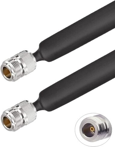 Window Pass Through Flat Coaxial Cable SMA Male to SMA Female Jack Adapter 12 inches in Kuwait