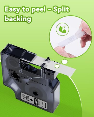 5-Pack Label Maker Tape Compatible DYMO D1 Label Tape 45013 S0720530, Black on White 1/2 Inch x 23Ft Dymo Label Maker Refills D1 for DYMO LabelManager 160 210D 260P 280 360D 420P COLORPOP Label Maker in Kuwait