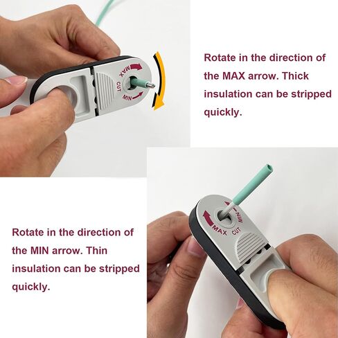 6'' 3 Holes Fiber Optic Wire Stripers,Comes with 4 Cable Stripping Hole Sizes and a Small Adjustment Wrench,Precision Fiber Stripper/Optic Tools for Installers and Electricians in Kuwait