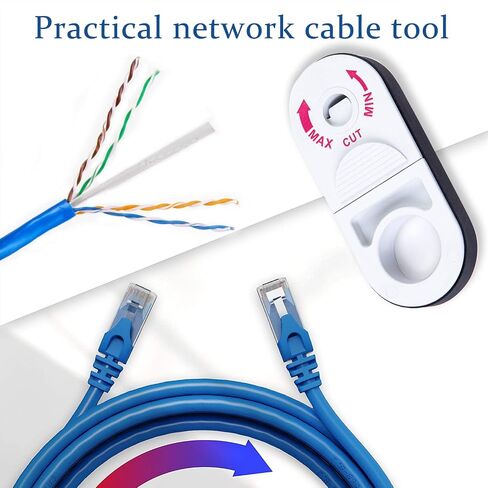 6'' 3 Holes Fiber Optic Wire Stripers,Comes with 4 Cable Stripping Hole Sizes and a Small Adjustment Wrench,Precision Fiber Stripper/Optic Tools for Installers and Electricians in Kuwait