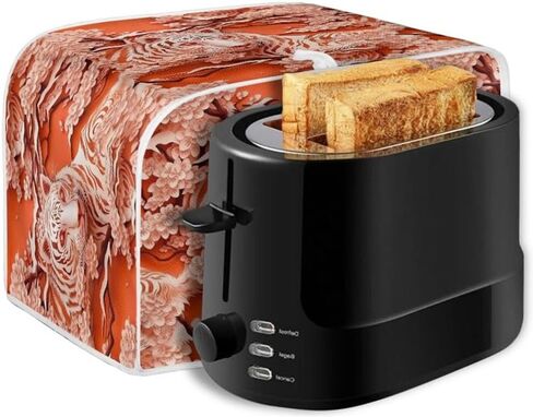 4 Slice Toaster Cover Van Gogh Style Sunflower Plus Size Toaster Dust Cover Oil Painting Flowers Yellow Microwave Oven Cover Dust and Fingerprint Protection in Saudi Arabia