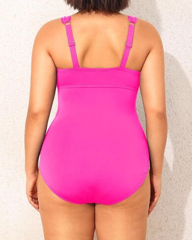 Yonique Plus Size One Piece Swimsuit for Women Tummy Control Bathing Suit Ruched Swimwear Black 14W in Kuwait
