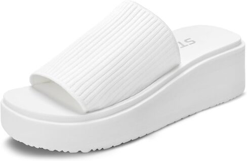 STQ Platform Sandals Women Cute Chunky Slides with Comfort Memory Foam in Saudi Arabia
