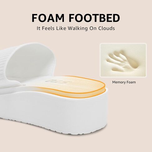 STQ Platform Sandals Women Cute Chunky Slides with Comfort Memory Foam in Saudi Arabia