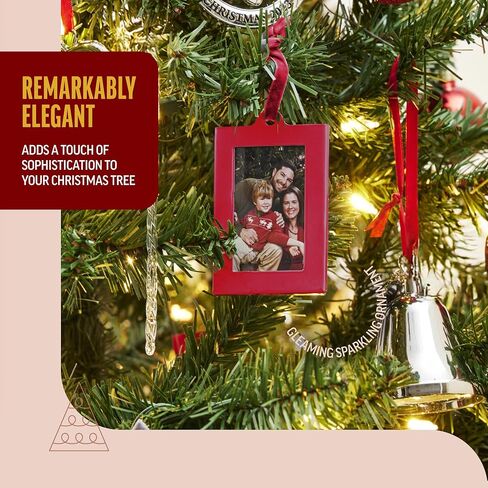 Klikel Hanging Picture Frame Ornaments - Set of 8 2x3 Black Hanging Photo Frame in Kuwait