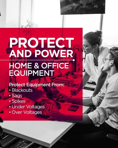 CyberPower EC750GTAA نظام UPS للبطارية الاحتياطية والحماية من زيادة التيار، 750 فولت أمبير/450 وات، 12 منفذًا، وضع ECO، مزود طاقة مدمج غير منقطع، معتمد من TAA in Kuwait