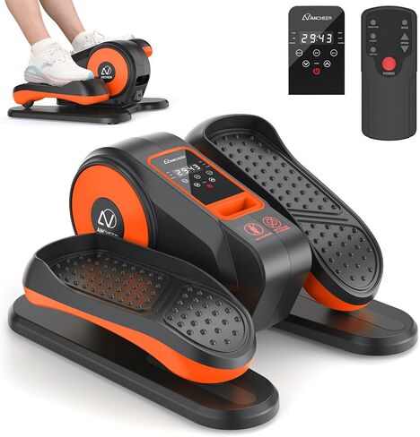 ANCHEER Under Desk Elliptical, Electric Leg Exerciser While Sitting for Seniors, Fully Assembled Motorized Ellipse Leg Exerciser Seated Elliptical Machine with 12 Adjustable Speeds in Kuwait