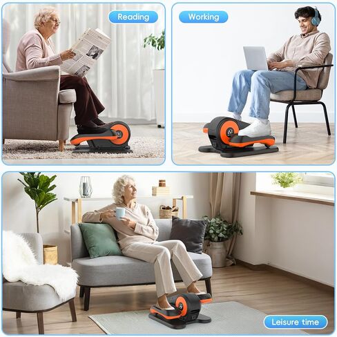 ANCHEER Under Desk Elliptical, Electric Leg Exerciser While Sitting for Seniors, Fully Assembled Motorized Ellipse Leg Exerciser Seated Elliptical Machine with 12 Adjustable Speeds in Kuwait
