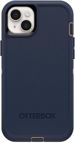 OtterBox iPhone 14 & iPhone 13 (Only) - Defender Series Case - Blue Suede Shoes - Rugged & Durable - with Port Protection - Case Only - Non-Retail Packaging in Kuwait
