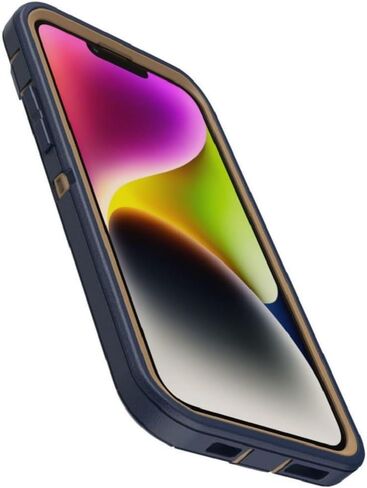 OtterBox iPhone 14 & iPhone 13 (Only) - Defender Series Case - Blue Suede Shoes - Rugged & Durable - with Port Protection - Case Only - Non-Retail Packaging in Kuwait