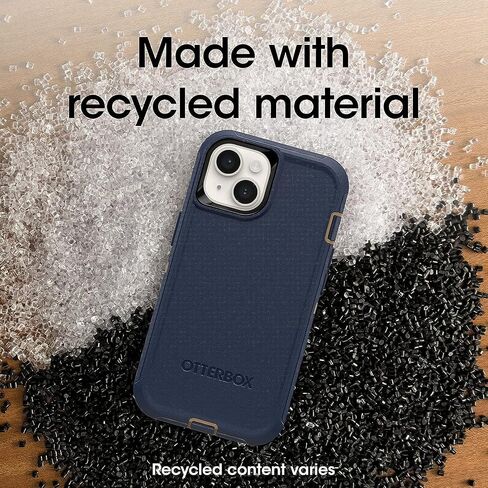 OtterBox iPhone 14 & iPhone 13 (Only) - Defender Series Case - Blue Suede Shoes - Rugged & Durable - with Port Protection - Case Only - Non-Retail Packaging in Kuwait