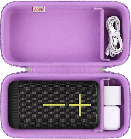 BOVKE Carrying Case Compatible with Ultimate Ears EVERBOOM Wireless Bluetooth Portable Speaker, UE EVERBOOM Holder Bag with Extra Space for UE Charger Cables, Black in Kuwait