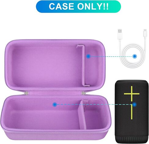 BOVKE Carrying Case Compatible with Ultimate Ears EVERBOOM Wireless Bluetooth Portable Speaker, UE EVERBOOM Holder Bag with Extra Space for UE Charger Cables, Black in Kuwait