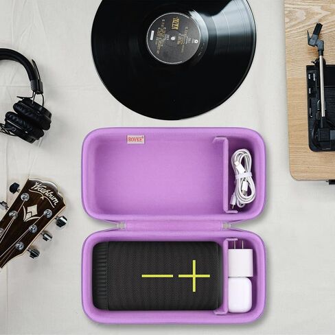 BOVKE Carrying Case Compatible with Ultimate Ears EVERBOOM Wireless Bluetooth Portable Speaker, UE EVERBOOM Holder Bag with Extra Space for UE Charger Cables, Black in Kuwait