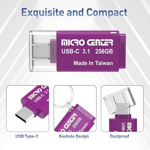 INLAND Micro Center Super Speed 2 Pack 64GB Type-C USB 3.0/USB 3.1 Gen 1 Mini Flash Drive Memory Stick Thumb Drive in Kuwait