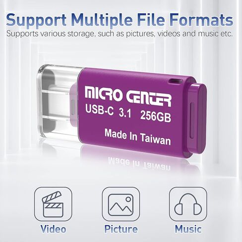 INLAND Micro Center Super Speed 2 Pack 64GB Type-C USB 3.0/USB 3.1 Gen 1 Mini Flash Drive Memory Stick Thumb Drive in Kuwait
