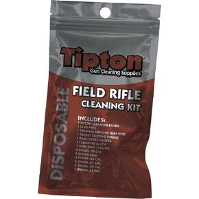 Tipton Rifle Field Cleaning Kit .2-338 Caliber with Convenient Re-Sealable Package for Firearm Cleaning and Maintenance