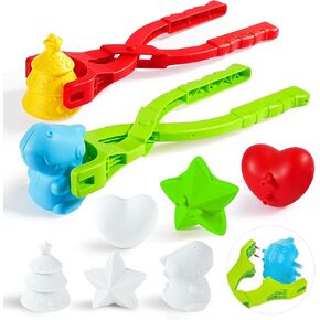 LQYoyz Snowball Maker Toy, Duck Snow Ball Makers Toys for Kids Ages 4-8, Winter Snow Outdoor Removable Snow Clip Toys Tool Kit for Birthday Christmas Stocking Stuffers Gifts